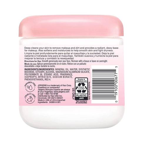Jergens All Purpose Face Cream, Deep Cleansing Facial Cream, 15 Ounce (Pack of 3)