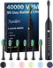 7AM2M Sonic Electric Toothbrush - Soft Toothbrushes for Adults and Kids with 6 Brush Heads, 5 Modes, Rechargeable