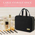 HOTOR Travel Toiletry Bag - Toiletry Bag w/Hanging Hook - Spacious Toiletry Bag for Women & Men, Makeup Bag/Big Comparment, Waterproof for Travel Accessories, Travel Essentials, Medium, Black