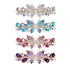 inSowni 4 Pack Luxury Glitter Hair Barrettes - Sparkly Jeweled Gems Crystal Rhinestone Butterfly Clips
