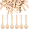 500 Pack Mini Disposable Wooden Spoons, 3.9 Inch Birch Wooden Dessert Utensils for Parties, Chocolate Stirrers