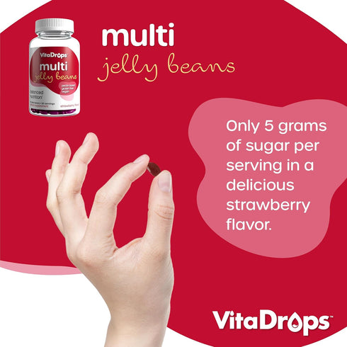 Multivitamin Jelly Beans for Women & Men | 90 Jelly Beans | Source of Vitamins A, C, D, E, B-3, B-6 & Biotin