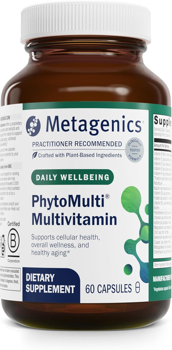 Metagenics PhytoMulti Multivitamin, Supports Healthy Aging & Overall Wellness, 60 Capsules, For Men & Women