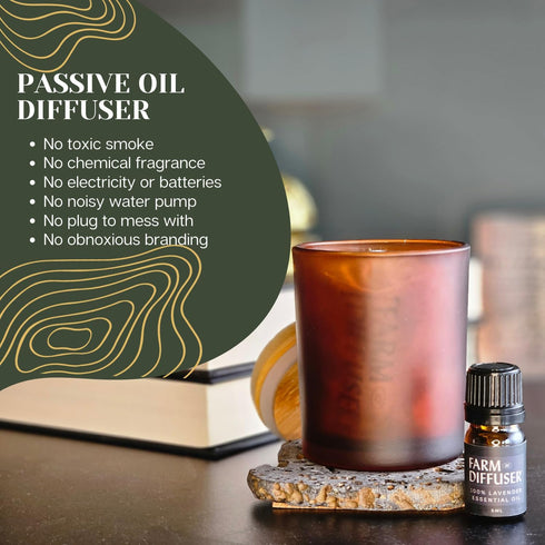 Lava Diffuser Stones, Stone Diffuser, Passive Diffusers for Essential Oil, Volcanic Aroma Diffuser Farm to Diffuser by Farm to Diffuser