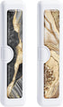 2 Pcs Toothbrush Travel Case, Colorful Pattern Holder and Covers, Travel Tongue Scraper Case