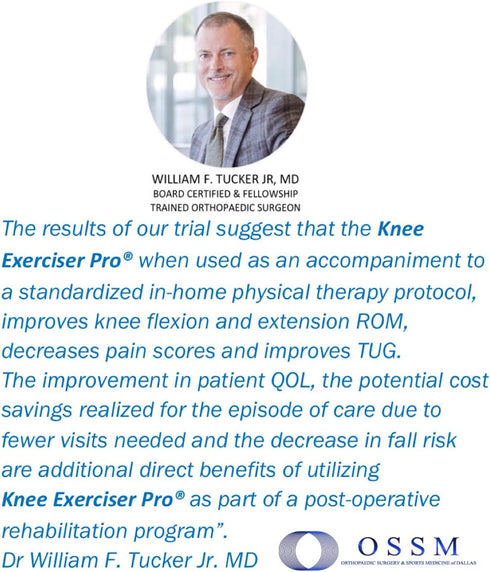 Pro-Dual Knee Exerciser: Ideal for Post Knee Surgery Therapy, Extension & Flexion Exercises, TKA, ACL, Rehab