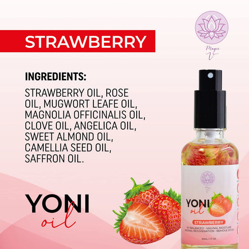 Magic V Yoni Oil Spray for Women - Organic Feminine Care Vaginal Moisturizer, pH Balance & Odor Control, Soothes