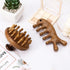 Xelsluthe Wooden Scalp Massager, Wood Scalp Massager Comb, Scalps Gua Sha, Portable Manual Head Scrubber, Scalps Care