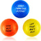 Motivational Stress Balls for Adults, 3-Pack Anxiety Relief Hand Therapy Fidget Toy Strengthener