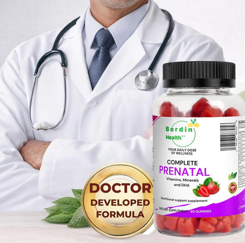 Omega-3 D3 K2, Gummies Complete Prenatal Vitamins, Folic Acid, Iron, Choline for Neural Tube Support, DHA for Fetal
