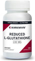 Kirkman Reduced L-Glutathione 100 mg - Hypoallergenic, 100 Vegetarian Capsules
