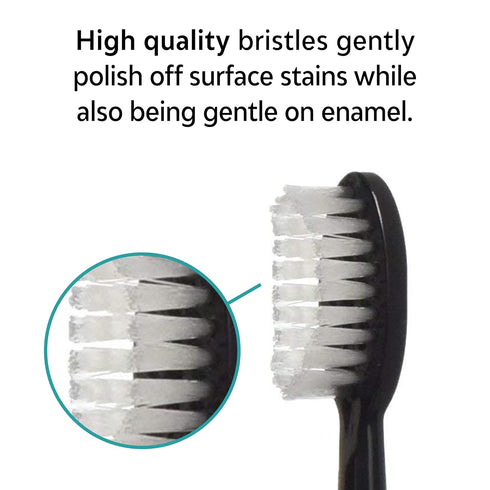 TAO Clean Umma Diamond Sonic Toothbrush Replacement Heads, Black (3-Pack) for Electric Toothbrush and Docking Station