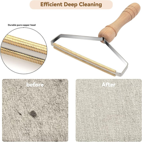 Pet Hair Remover - 4 Pack Dog Cat Hair Remover for Couch, Reusable Lint Remover Shaver for Carpet, Upholstery