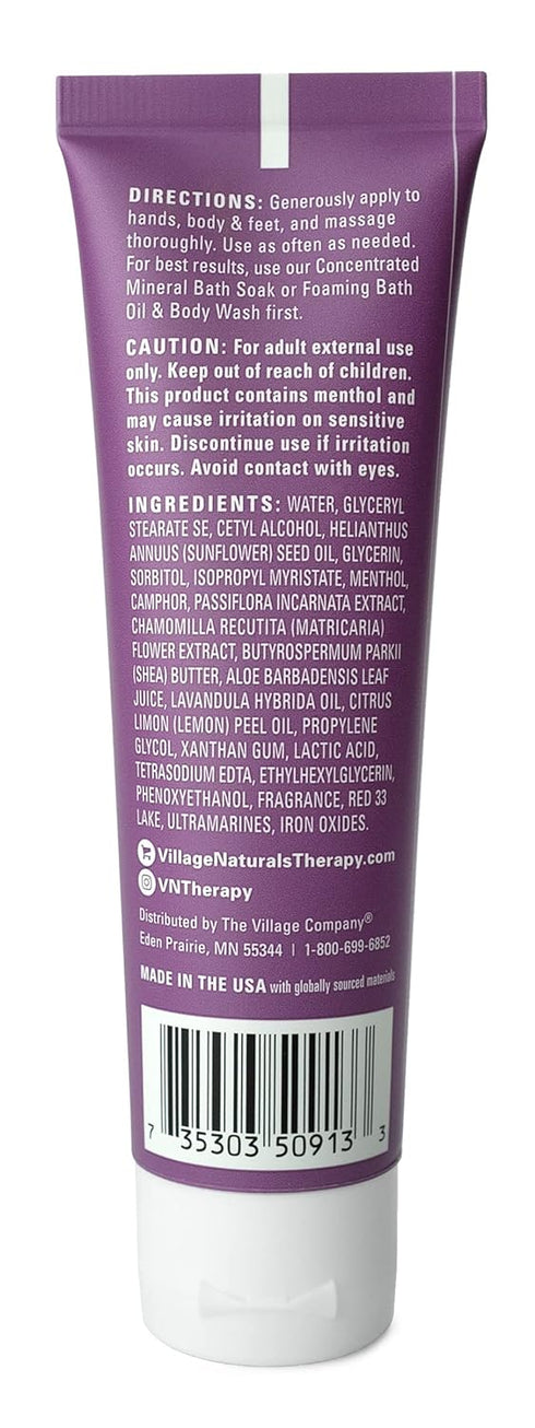 Village Naturals Therapy Nighttime Moisturizing Shea Butter Lotion Lavender Chamomile Daily Relaxation 6-Pack