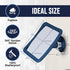 MIRRORVANA Fogless Shower Mirror for Shaving, Upgraded Suction, Anti Fog, 360° Swivel, 6.3" x 6.3" (Blue)