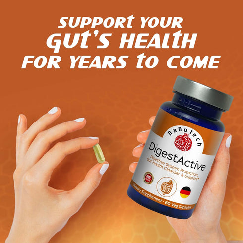 DigestActive, 60 Veg Capsules for Digestive System Normalization, Gut Health Support, Colon Cleanser for Overall Health