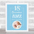 The Card Zoo New Baby Birth Details Nursery Christening Date Blue Photo Keepsake Gift Print