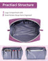 Narwey Large Makeup Bag - Travel Cosmetic Organizer Toiletry Bag for Women, Large, Purple