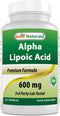 Best Naturals Alpha Lipoic Acid, 600 mg, 120 Count - Powerful Antioxidant