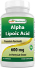 Best Naturals Alpha Lipoic Acid, 600 mg, 120 Count - Powerful Antioxidant