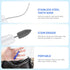 2pcs Portable Oral Dental Tooth Hook, Hygiene Cleaning Tool for Teeth Stains Remover