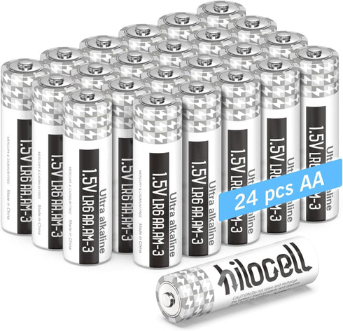 MAX Power AA Batteries, 24 Pack Heavy Duty Double A Alkaline Battery, Ultra Long-Lasting 1.5v Batteries