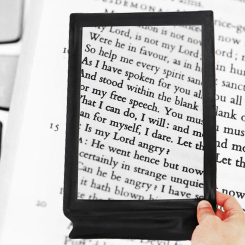 3X Full Page Magnifier A4 Large Sheet Reading Magnifying Glass for Books & Newspapers