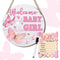 MUZRUYOU Baby Announcement Sign, "Hello World" and "Welcome Baby Girl" Wood Set, Perfect