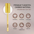 PANA Professional 3/32" Shank Size - Flat Top Large Barrel Gold Carbide Bit, Extra Fine Grit