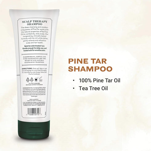 The Grandpa Soap Company Pine Tar Shampoo, 8 Fl Oz, Vegan, Moisturizes Dry Scalp