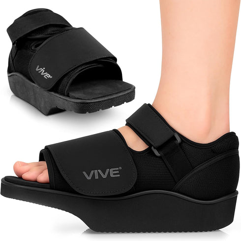 Vive Offloading Post-Op Shoe - Forefront Wedge Boot for Broken Toe Injury
