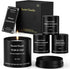 HOMAMAMOON Men's Scented Candles Gift Set - 4 Pack Luxury Masculine Scented Candles