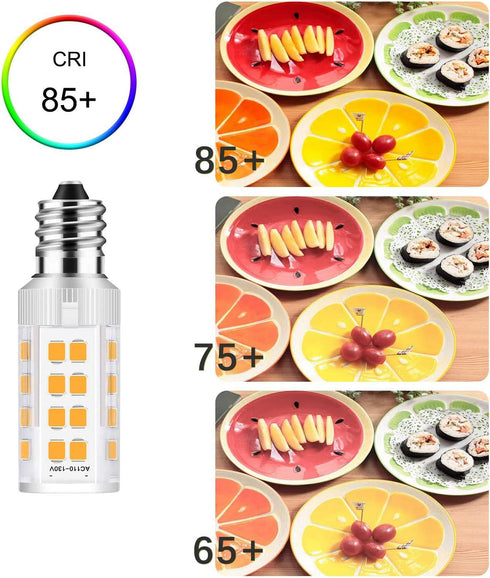 2Pack LED Makeup Mirror Bulb Replacement, 20W RP34B Light Bulb for Cosmetic Vanity with Magnification