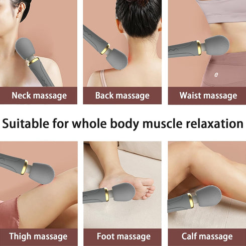 Personal Massager - Travel - Quiet - Handheld Cordless Massager Relax Body Muscles - Perfect Back Legs Hand Pains