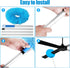 Ceiling Fan Duster with Extension Pole, Microfiber Cleaner for High Ceiling, Furniture, Blinds (1, Blue)