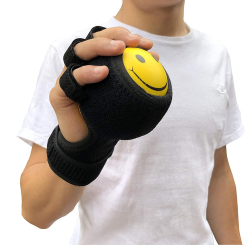 Anti-Spasticity Ball Splint & Finger Posture Corrector for Stroke Hand, Functional Hand Wrist Support Orthosis