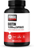 FORCE FACTOR Biotin 10000mcg, 100 Vegetable Capsules - Biotin Supplement for Healthier Hair, Skin, and Nails, Hair