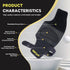 Arch Support Inserts for Plantar Fasciitis Relief, Adjustable Bands with Built-in Orthotics, Foot Arch Support with Gel
