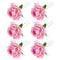 Mobestech 6Pcs Handmade Rose Flower Hair U Shaped Bobby Fork Picks, Decorative Hair Clips for Women Wedding & Bridal