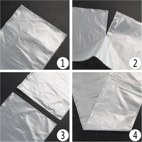 13 Gallon Clear Garbage Bags, 6 Rolls, 150 Counts for Office Trash