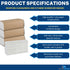 1InTheOffice Multifold Paper Towels (4 Pack) - 1-Ply Paper Hand Towels for Bathroom, 250 Towels/Pack, 9" x 9.45"