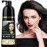 Instant Black Hair Dye Shampoo, 3 in 1 Natural Black Hair Shampoo with Herbs, Cover Greys for Men & Women, 400ml