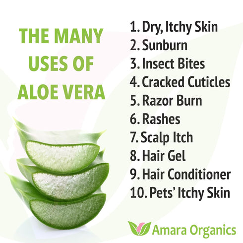 Organic Aloe Vera Gel by Amara Beauty