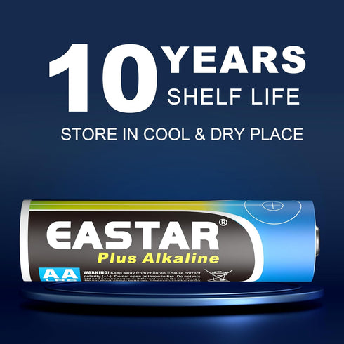 AA Batteries with Power Boost, Alkaline Double AA Batteries, 10 Pack, Ultra Long-Lasting, 10 Years Shelf Life
