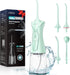 COSLUS Water Dental Flosser Pick, 4 Modes Cordless Portable 300ML Tank, IPX7 Waterproof for Home Travel