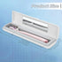 YourMate UVC Toothbrush Case for Travel and Household, Power by AA Battery or USB-C Cord, White