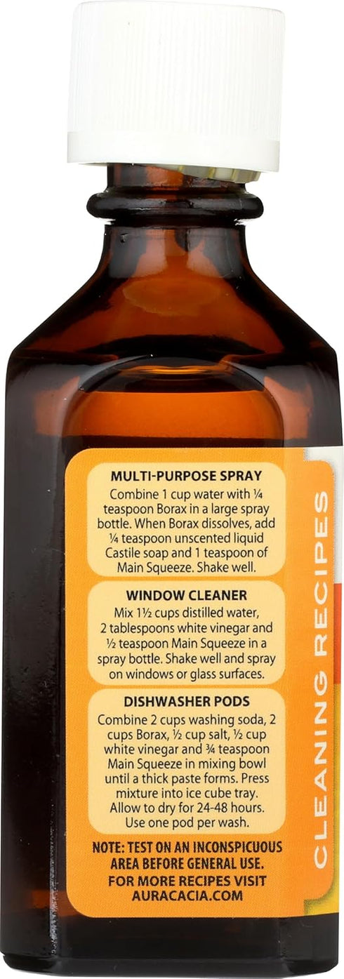 Aura Cacia Main Squeeze Essential Oil Blend - 2 Fluid Ounce for Home Care