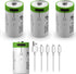 4 Pack CR2 Rechargeable 3.7V Lithium Batteries, 300mAh, USB Type C Fast Charge