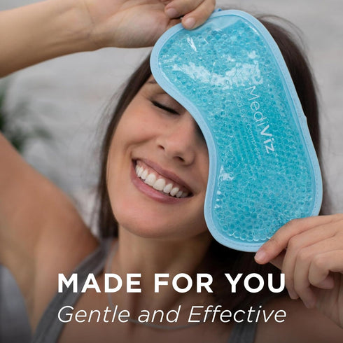 Cooling Gel Eye Mask - Reusable Cold Eye Mask for Puffy Eyes, Soothes Dark Circles, Comfortable