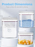 Laundry Detergent Dispenser with One-Press Lid, Clear PET Container, 4.5L/10Lbs/160oz